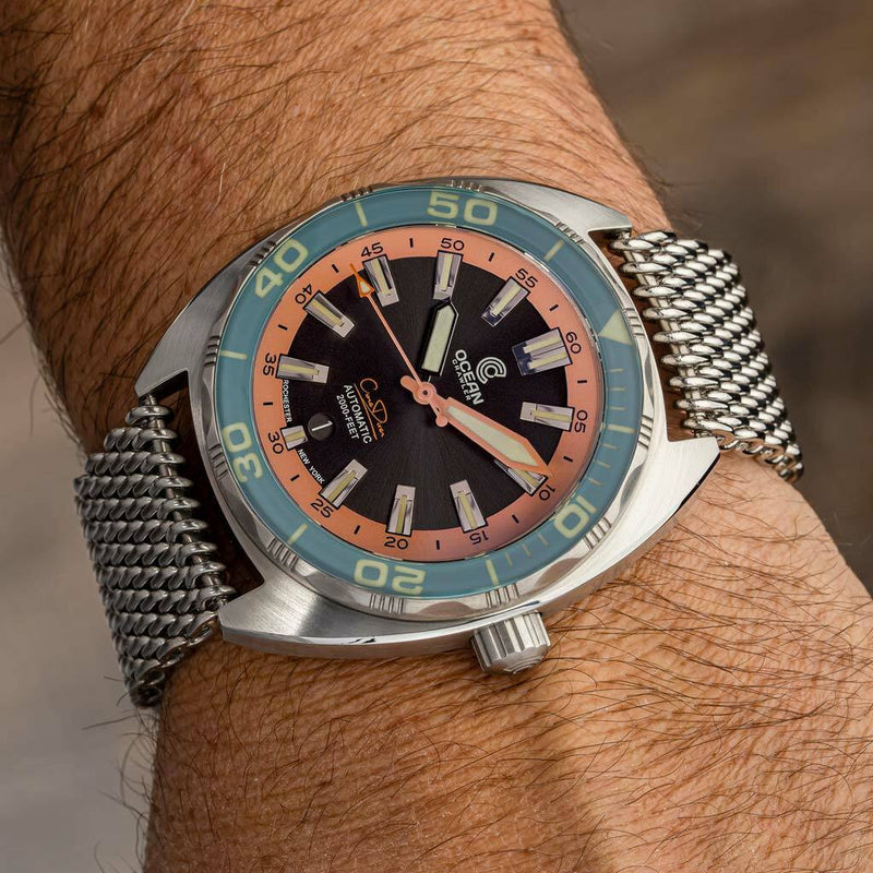 Ocean Crawler Core Diver Swiss Automatic Watch with AR Sapphire Crystal #CD-V3-1323