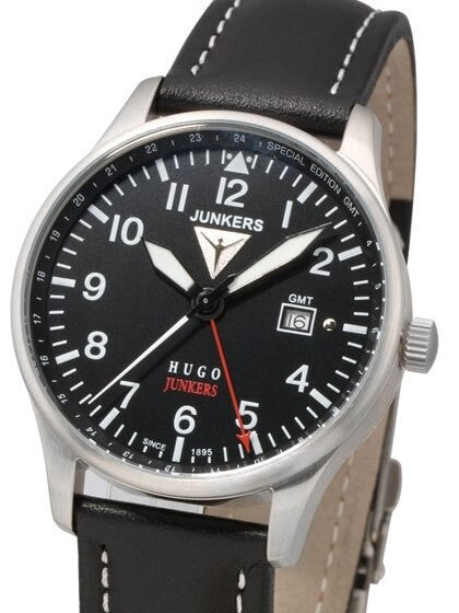 Junkers 150 Years Hugo Junkers Anniversary 40mm GMT Watch #6644-2
