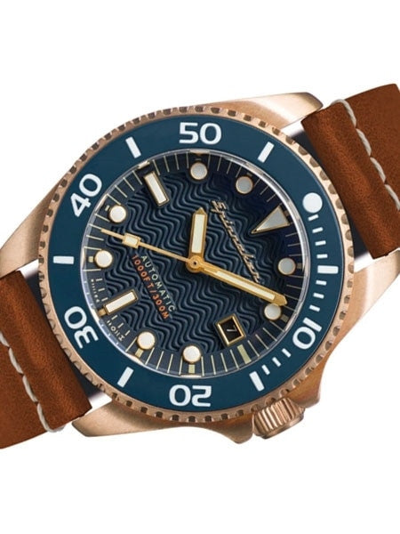 Spinnaker Tesei Swiss Automatic Sports Watch with 43mm Bronze Case and Blue Dial #SP-5060-03