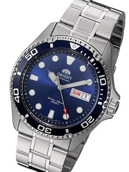 Orient Blue Dial Automatic Dive Watch with SS Bracelet #AA02005D