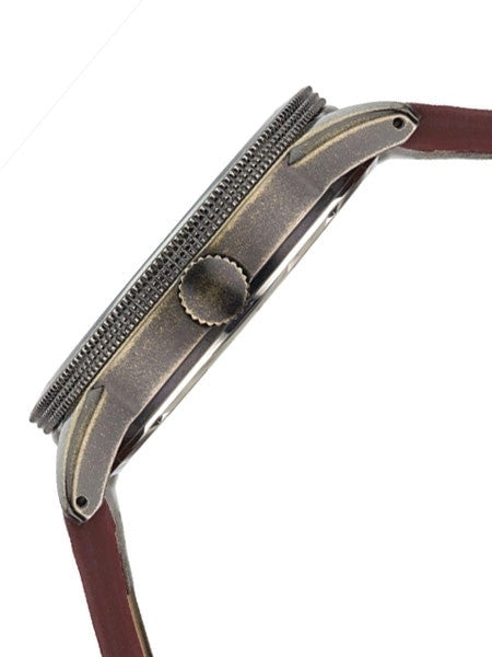 Seiko Recraft Solar Watch with 43mm Aged Pewter-Finished Case, Leather Strap #SNE448
