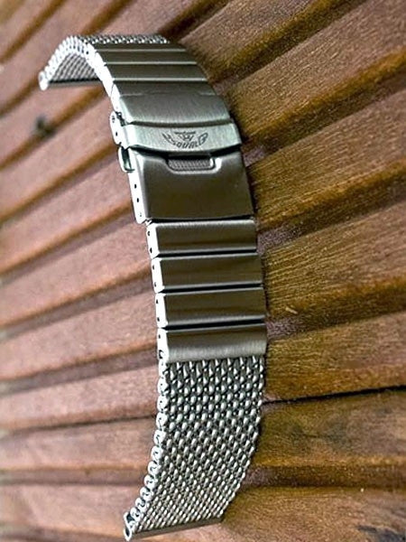 Squale 22mm Deluxe Stainless Steel Mesh Bracelet #2002-Mesh-S (22mm)