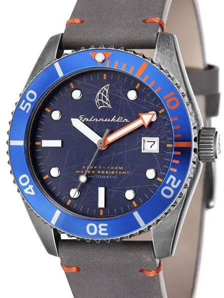 Spinnaker Wreck Automatic Vintage Style Sports Watch with Distressed IP Case #SP-5051-01