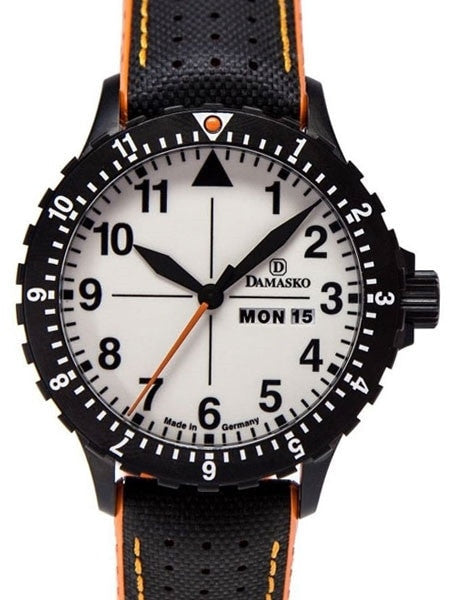 Damasko Swiss ETA Automatic with a Rotating 12-Hour Bezel and Black ion plated SS Case #DA43