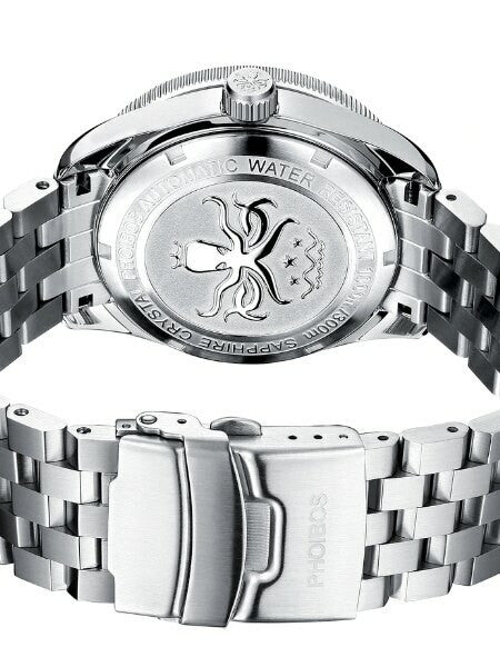 Scratch and Dent - PHOIBOS Wave Master 300-Meter Automatic Dive Watch with MOP Dial, AR Sapphire Crystal #PY010D