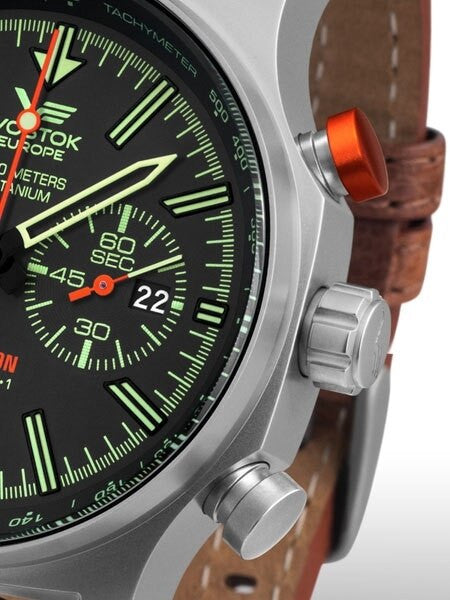 Vostok-Europe Expedition North Pole Chronograph with 47mm Titanium Case #595H299