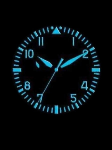 Air Blue Charlie World Timer Pilot Watch with Alarm, 44mm Case, Sapphire Crystal #CHARLIEWTSS