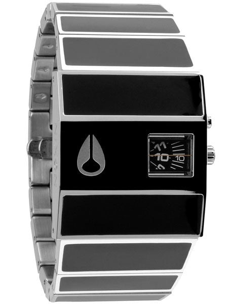 Nixon Rotolog Direct Drive Quartz Watch with Black Enamel Inlay #A028-000