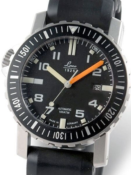 Laco Squad Ocean 1000 Meter Dive Watch with Sapphire Crystal and Helium Release Valve #861704