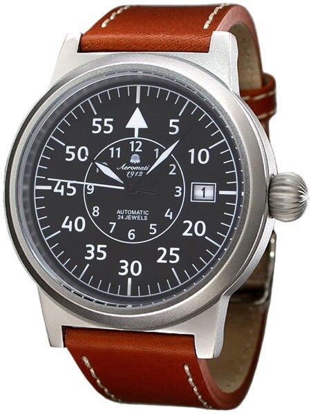 Aeromatic 1912 Beobachter Aviator Automatic Watch with Onion Crown