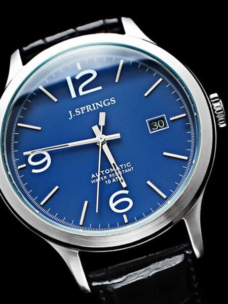 J. Springs Automatic Dress Watch with 42mm Case and Blue Dial #BEA017