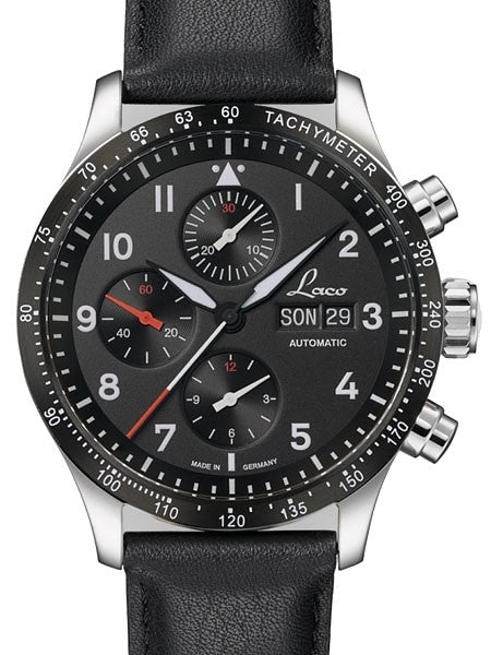 Laco Hockenheim Swiss Valjoux 7750 Automatic Chronograph with Sapphire Crystal #862089