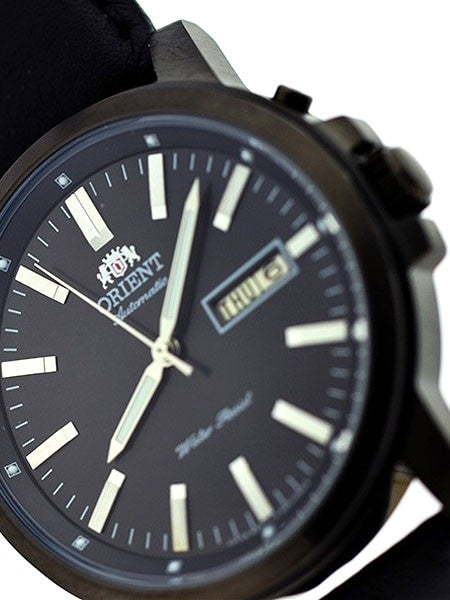 Orient 42mm PVD Starfish Day and Date Automatic Watch with Black Dial #EM7J001B
