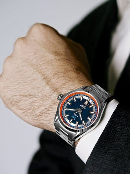 Lew and Huey Sporty Cerberus Automatic Dress Watch with 42mm SS Case  #Cerberus_blue
