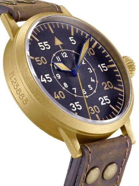 Laco Friedrichshafen Type B Dial Swiss Automatic Pilot Watch with Bronze Case #862086