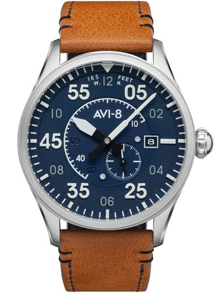 AVI-8 Spitfire Type 300 Edition, 21-Jewel Automatic Pilot Watch, AR Sapphire Crystal #AV-4073-11