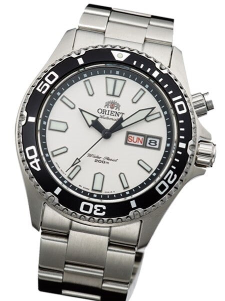 SOLD OUT! Orient White Mako USA Automatic Dive Watch with 120-click Bezel, Sapphire Crystal #EM6500GW