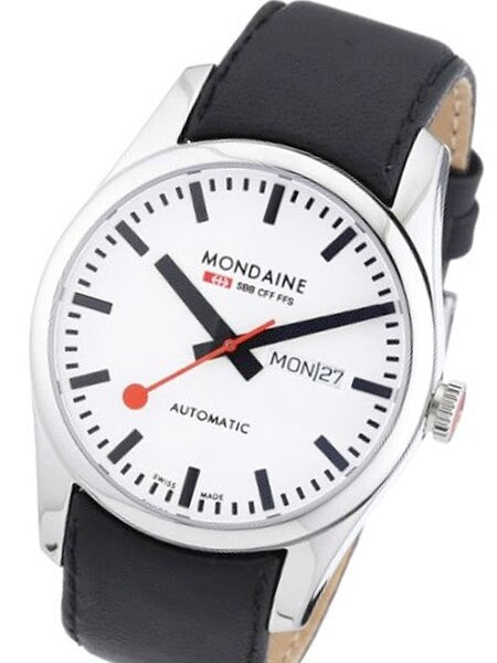 Mondaine Retro Swiss Automatic Watch with 42mm Case, Sapphire Crystal #A135-30345-11SBB