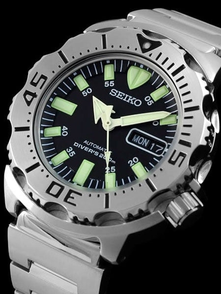 Seiko Black Monster Automatic Dive Watch, Stainless Steel Bracelet #SKX779K1