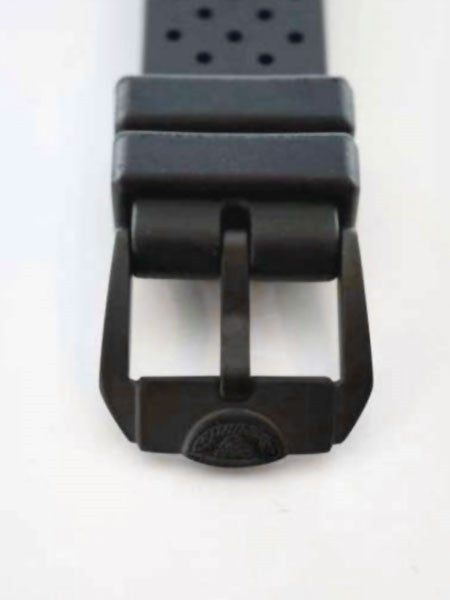 Squale Matic 22mm Black Tropic Rubber Dive Watch Strap #Matic-Trop-Black-PVD