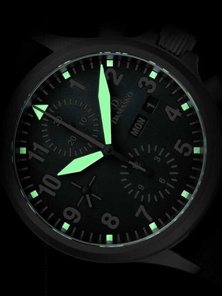 Damasko Swiss Valjoux 7750 Chronograph with a 60-Minute Stopwatch and 12-Hour Totalizer #DC56