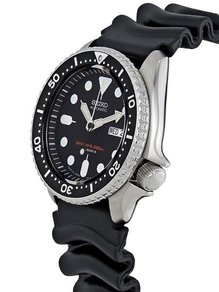 Scratch and Dent - Seiko Automatic Dive Watch with Offset Crown and Rubber Dive Strap #SKX007J 26