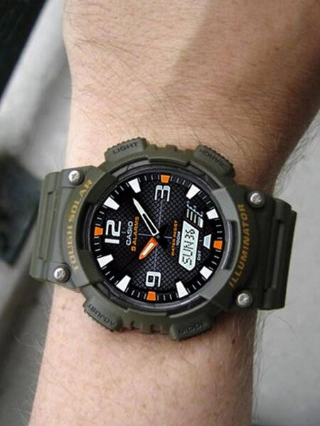 Casio Tough Solar-Light Powered World Time Chronograph Alarm #AQ-S810W-3AV