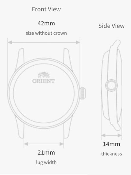 Orient Open-Heart Sun and Moon Automatic Watch with Hand Winding #RA-AS0005S10A