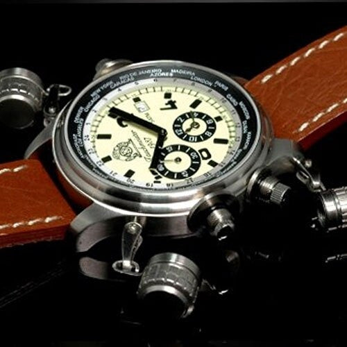 Tauchmeister Worldtimer Watch with Alarm and Full Luminous Dial #T0195