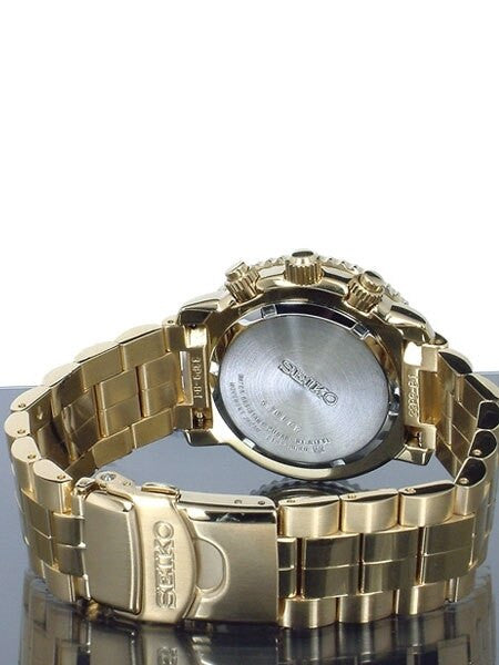 Seiko SNA414 SNA414P SNA414P1 Quartz Flight Chronograph Watch with
