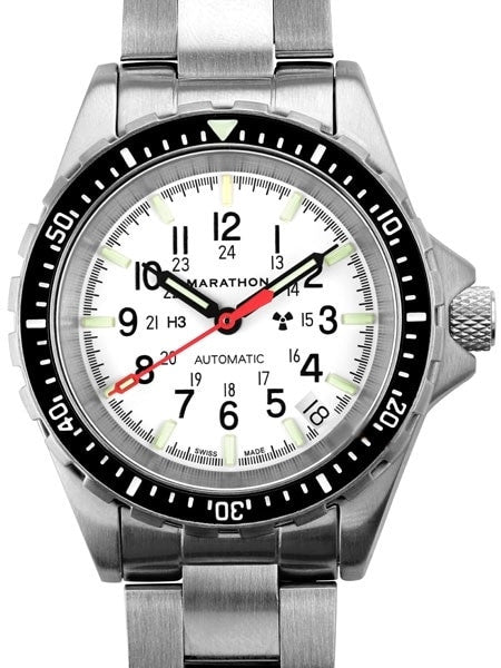 Marathon Swiss Made, (Medium) GSAR Automatic Military Divers Watch with Sapphire Crystal #WW194026BRACE-MA-WD