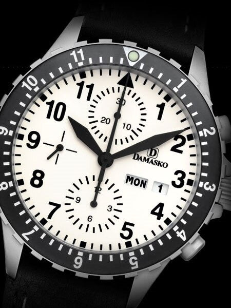 Damasko Chronograph Watch DC67 Swiss Valjoux 7750 with Rotating 12