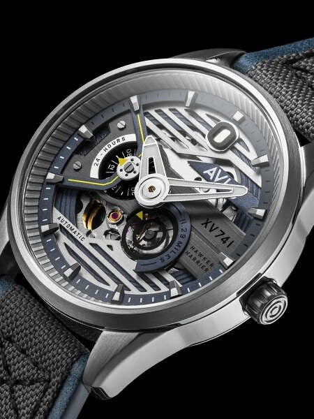 AVI-8 Admiral Blue Steel, 21-Jewel Automatic Pilot Watch, AR Sapphire Crystal #AV-4074-01