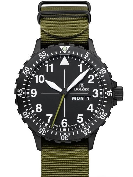 Damasko Swiss ETA Automatic with a Rotating 60-Minute Bezel and Black ion plated SS Case #DH1.0BK