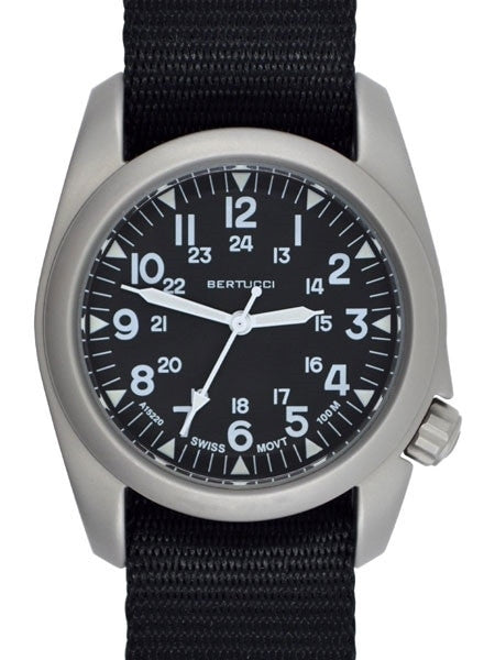 Bertucci 11500 Swiss quartz field watch with G-Type Comfort-Webb