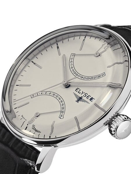 Elysee 42mm Sithon Quartz Dress Watch with GMT and Date Sub-Dials #13270