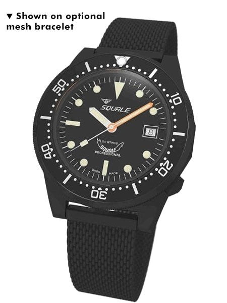 Squale 500 meter Professional Swiss Automatic Dive watch with Sapphire Crystal #1521-026PVD