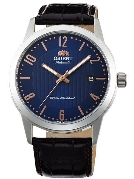Orient 40.5mm Howard Automatic + Hand Wind Watch with Blue Dial #AC05007D