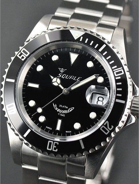 Squale 200 meter Classic Swiss Automatic Dive watch with Sapphire Crystal #1545-C