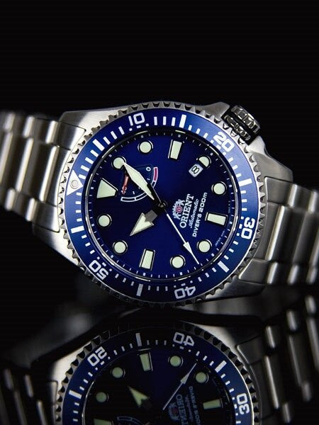 Orient Neptune Dive Watch with Power Reserve and AR Sapphire Crystal #RA-EL0002L00A