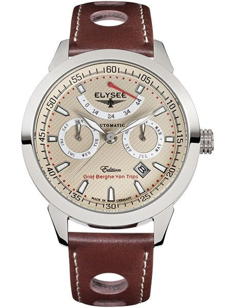 Elysee Taffy I Miyota 9100 Automatic with Power Reserve Indicator and Calendar #17010E