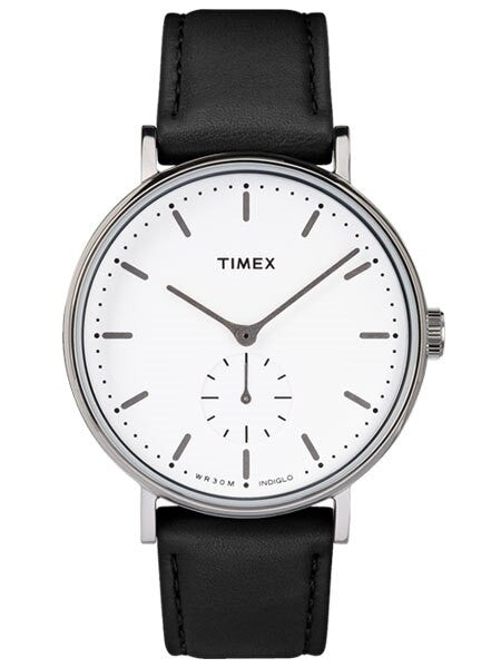 Timex 41mm Fairfield Quartz Dress Watch with White Dial and INDIGLO Night-Light #TW2R38000VQ