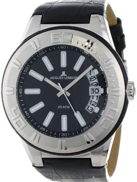 Jacques Lemans Miami 50mm Sport Watch with Panoramic Date #1-1770A
