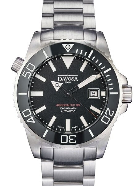 Davosa Argonautic BG Swiss Automatic 300 Meter Dive Watch with Black Dial #16152202