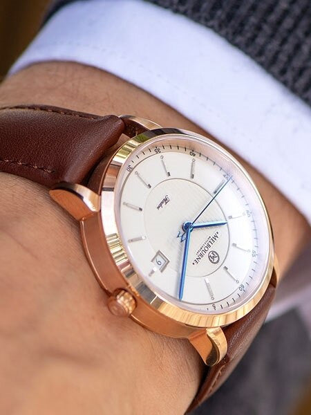 Melbourne Flinders Swiss Automatic Dress Watch with White Dial, Sapphire Crystal #FL.40.A.3HD.06