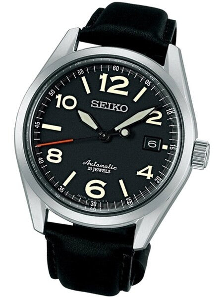 Seiko Black Dial Automatic Watch with 40.3mm Case, and Sapphire Crystal  #SARG011