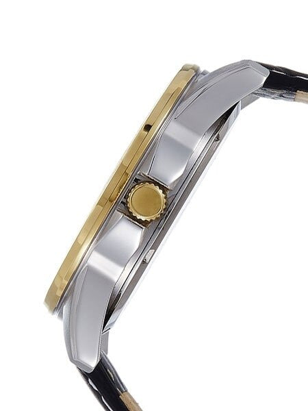 Citizen Two-Tone 42mm Dress Watch with Three Sub-Dials and a Leather Strap #AG8344-06A
