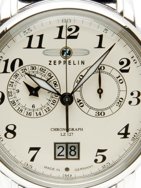 Graf Zeppelin Chronograph, Big Date Watch with 12-hr Totalizer #7684-5
