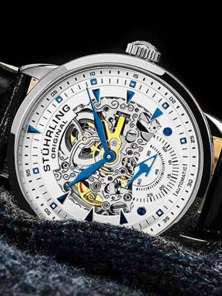 Stuhrling Executive Semi-Skeleton Automatic Watch with 44mm Case #133.33152