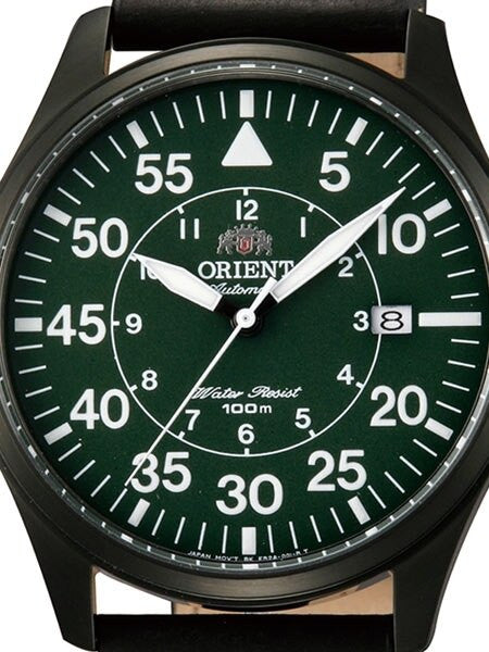 Orient 21-Jewel Automatic Aviator Flight Watch with Black Leather Strap #ER2A002F
